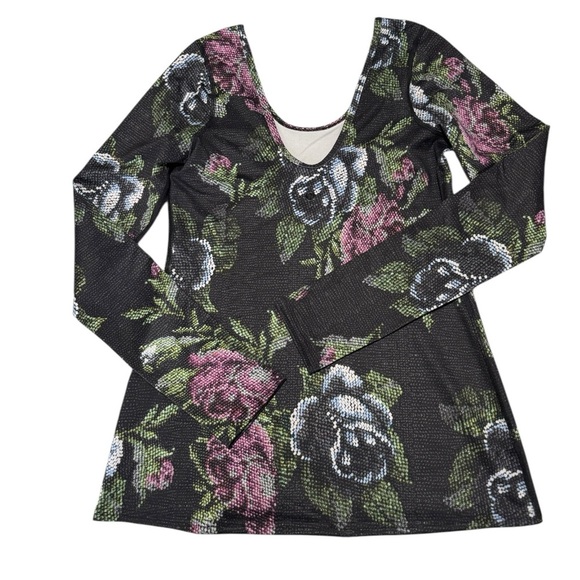 LULULEMON - Scoop Back Long Sleeve
Garden Party Smooth Silver Multi Size 8 - Picture 6 of 8